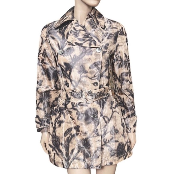 Piazza Sempione Jackets & Blazers - Piazza Sempione Peacoat Trench Abstract Print Size 40